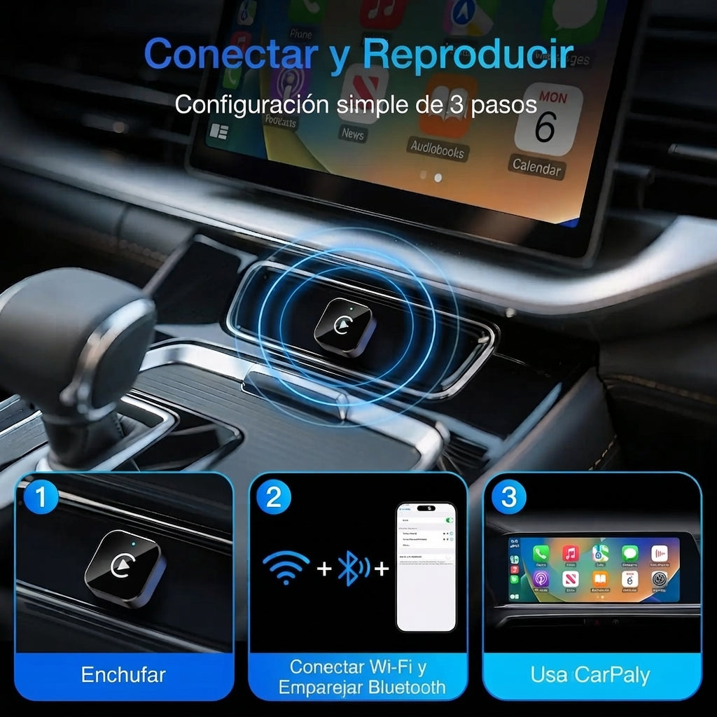Adaptador inalámbrico CarPlay 2026.