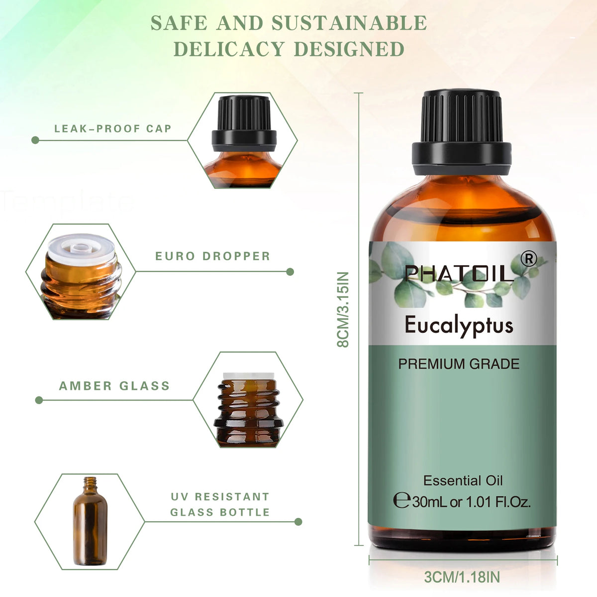 Aceite Esencial Puro PHATOIL 30ml para Aromaterapia y Difusor