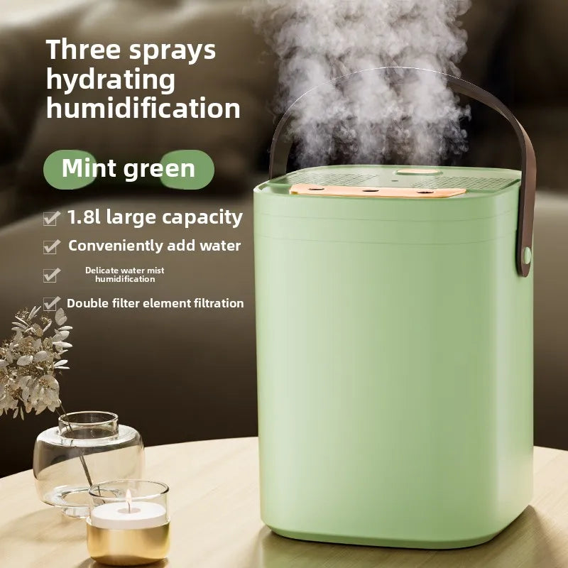 Humificador XL USB 1,8L Triple Salida de Niebla con Luz Nocturna