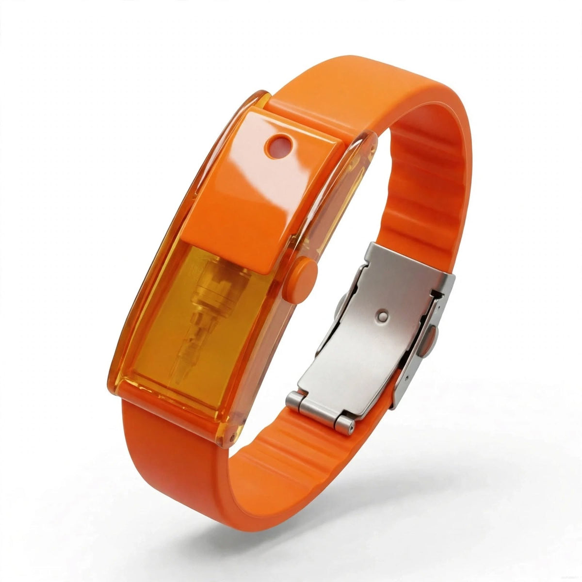 Pulsera difusora de perfume recargable y ajustable.